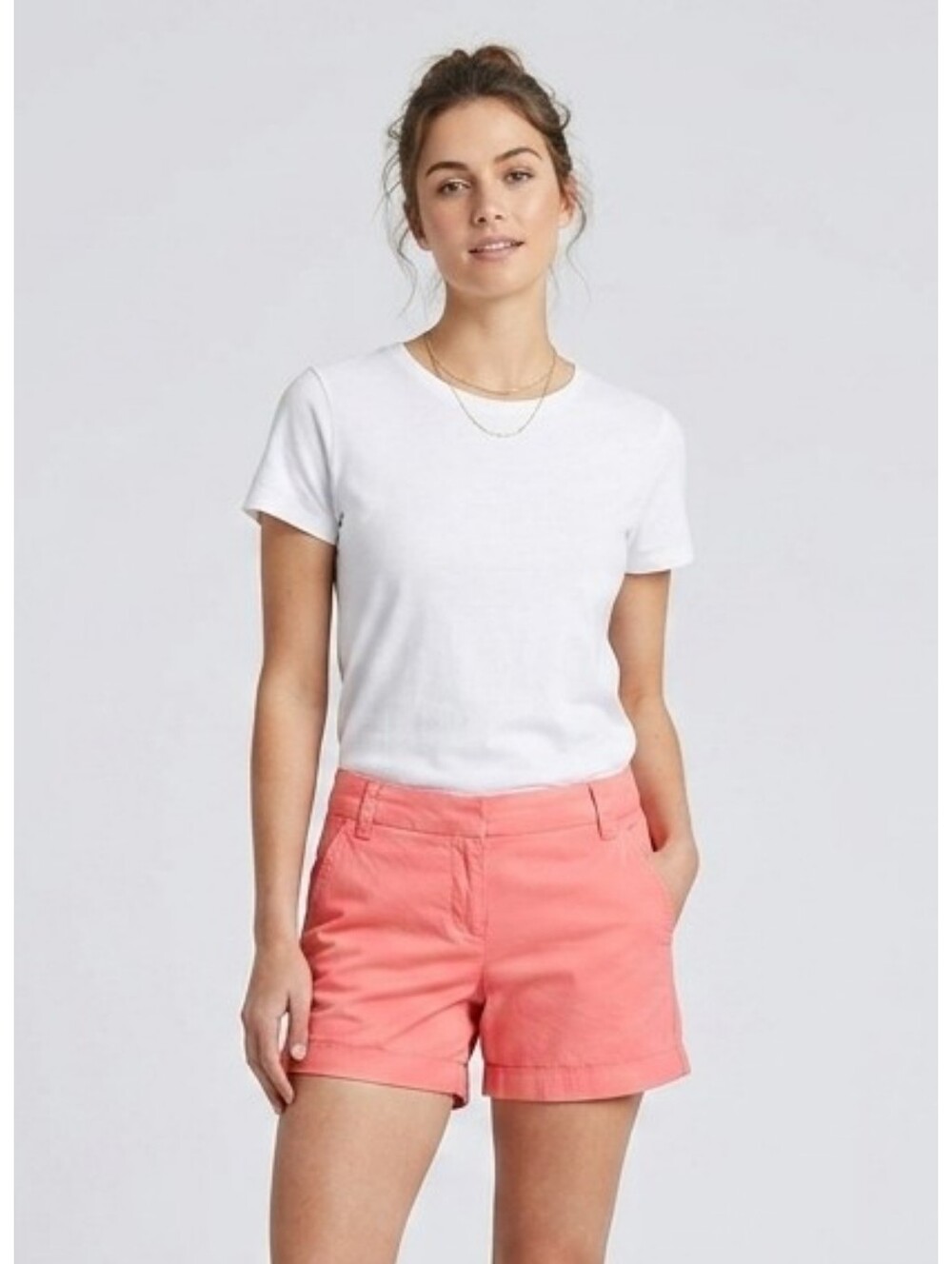 J. Crew 3" Inseam Bright Coral Woman's Chino Shorts